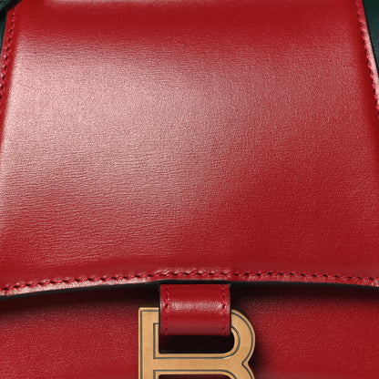 Balenciaga X GUCCI Boarded Plutone Calfskin Small Hourglass Top Handle Red Green 8 of 10