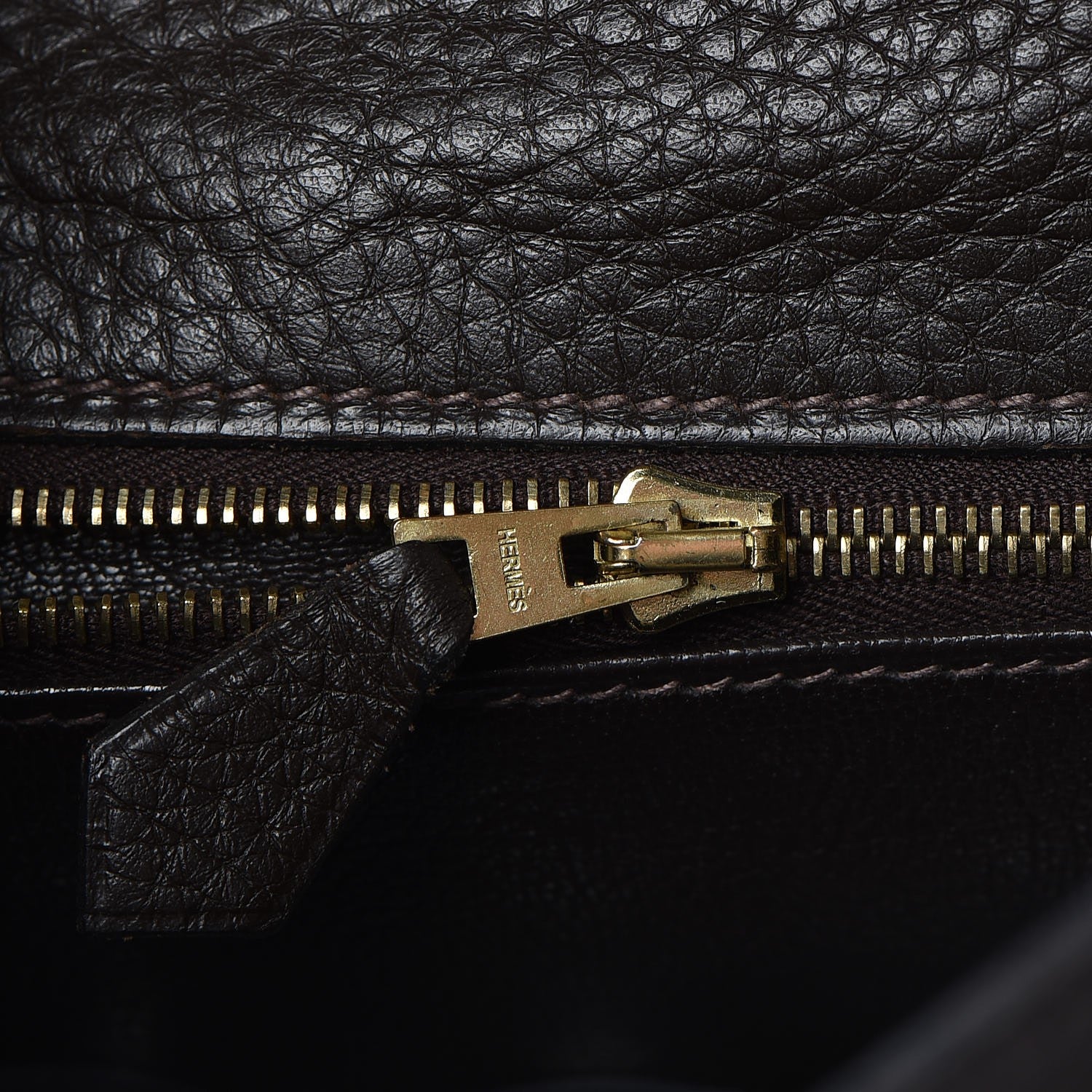 Hermes Taurillon Clemence Kelly Retourne 32 Chocolate 17 of 41