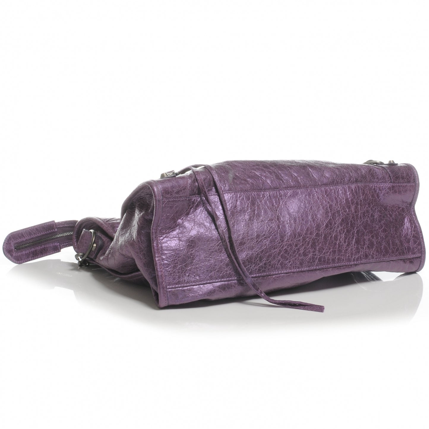 Agneau Classic Hardware City Metallic Purple