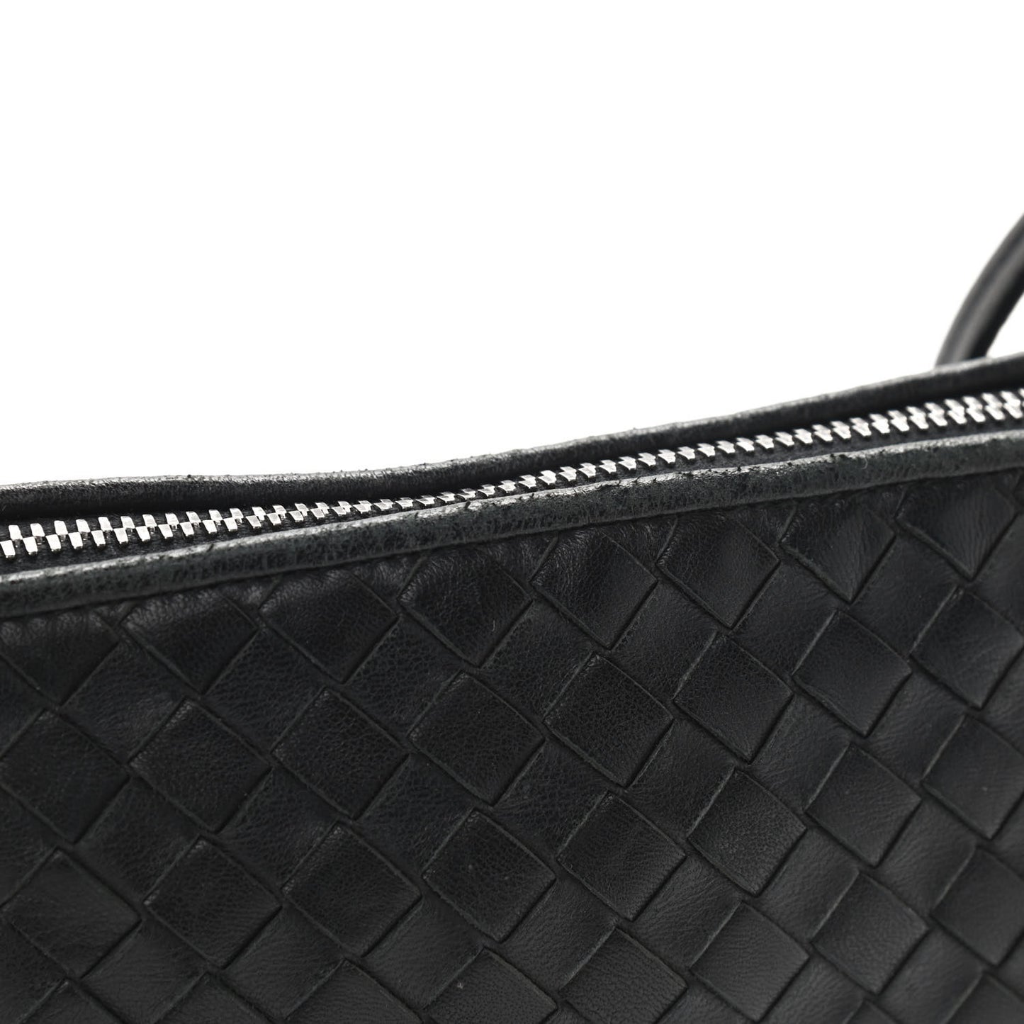 Nappa Intrecciato Nodini Crossbody Messenger Black