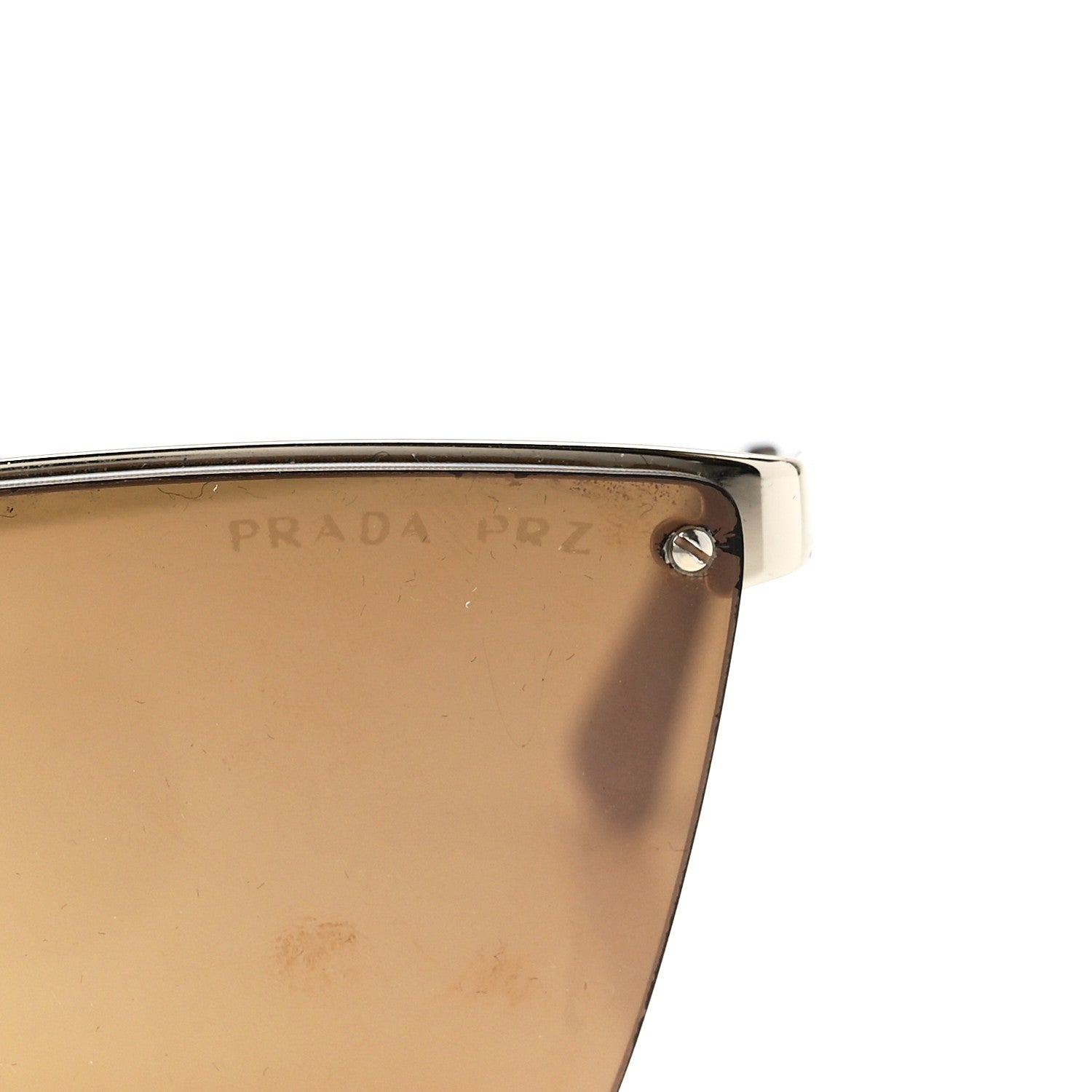 Prada Polarized Cat Eye Sunglasses SPR 68T Gold 8 of 9