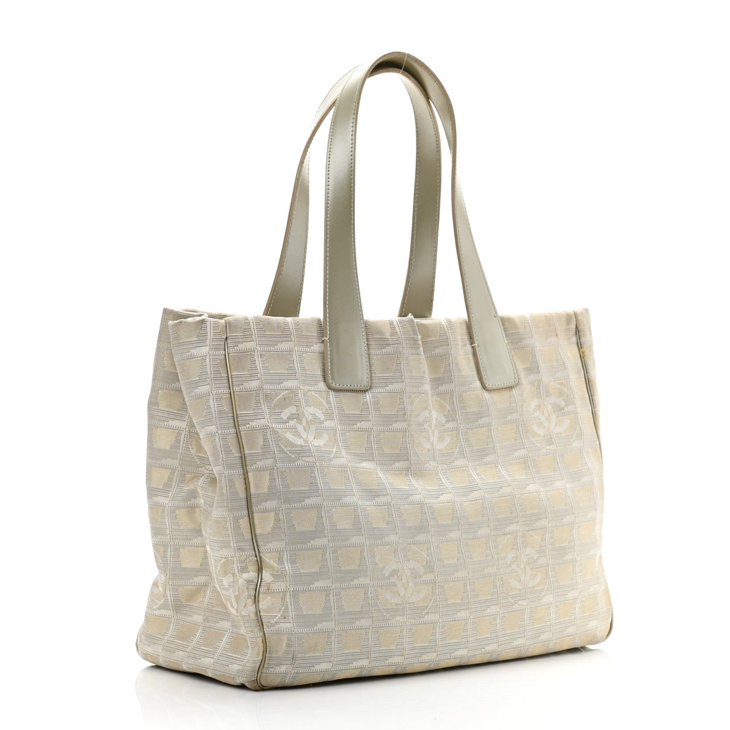 Nylon Medium Travel Tote Beige