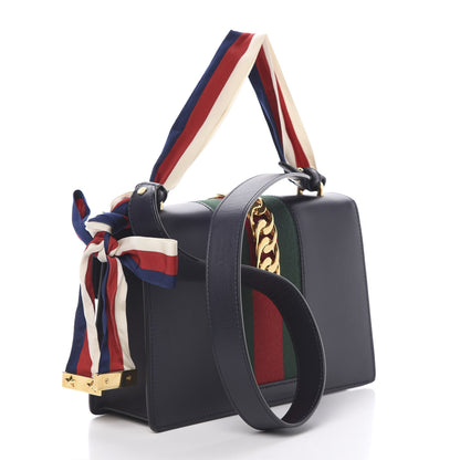 Gucci Calfskin Small Sylvie Shoulder Bag Black 4 of 13