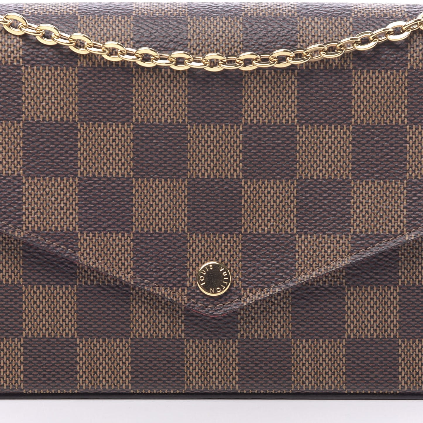 Damier Ebene Pochette Felicie Chain Wallet