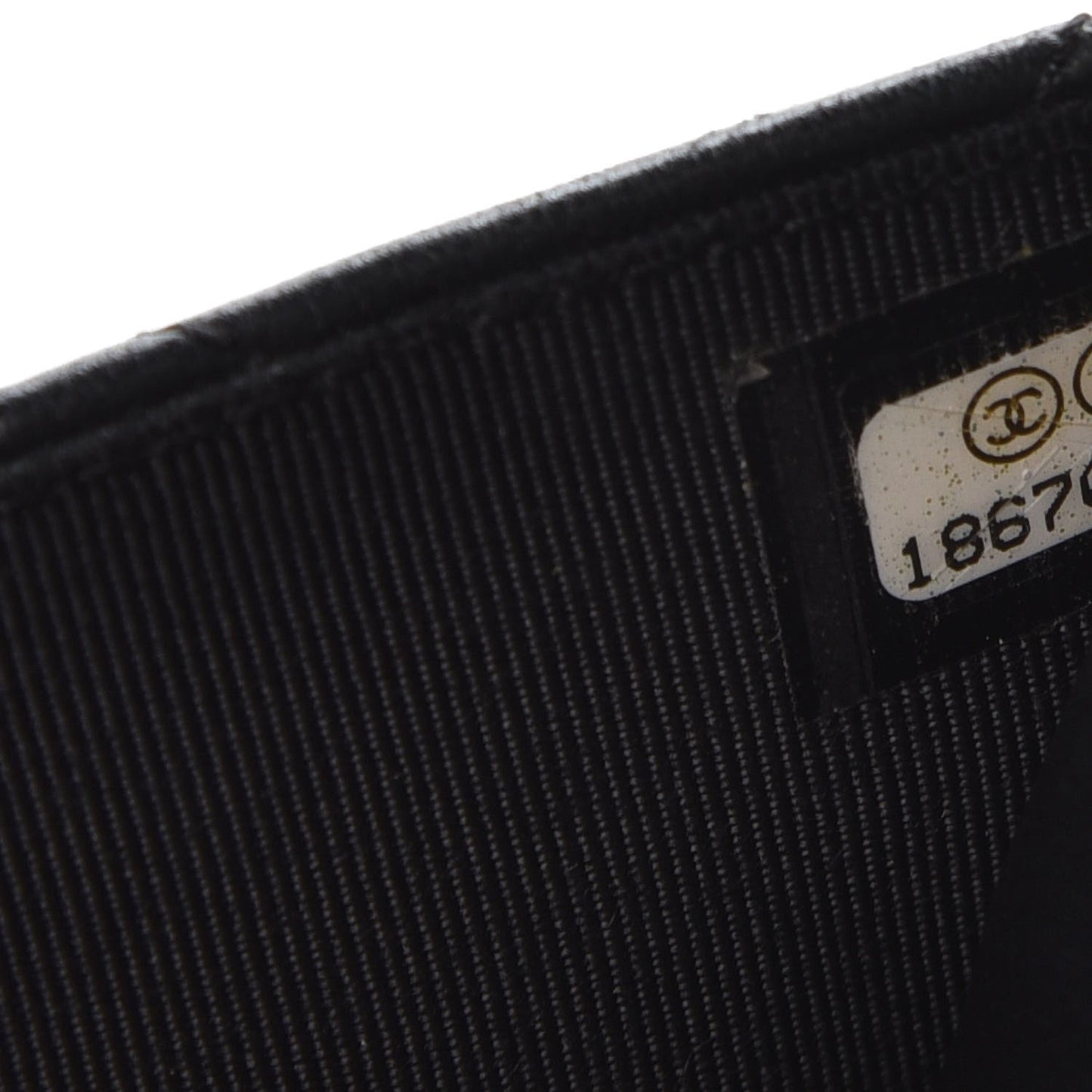 Lambskin Quilted Wallet On Chain WOC Black