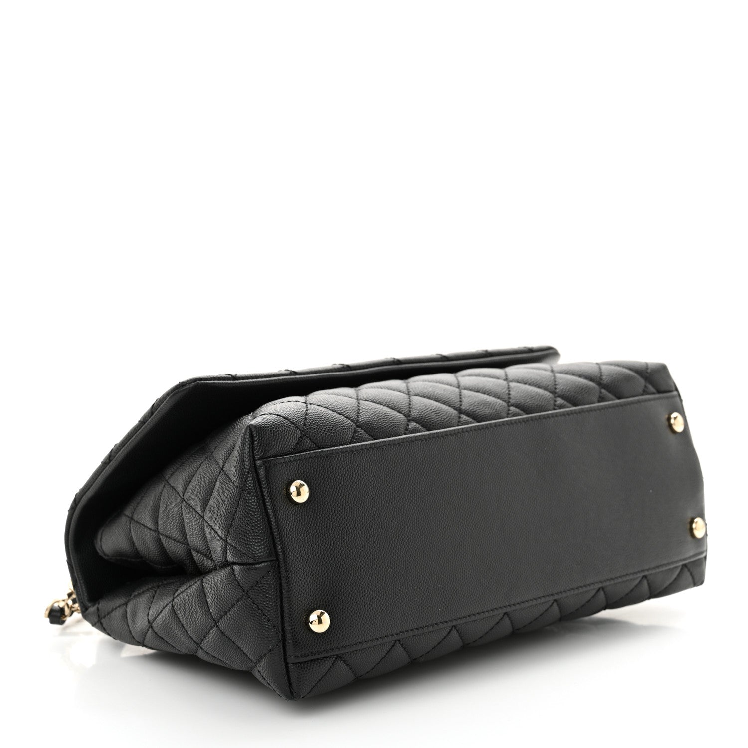 Chanel Caviar Quilted Small Coco Handle Flap Black 4 of 11