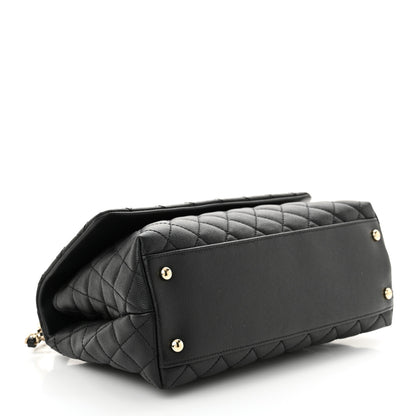 Chanel Caviar Quilted Small Coco Handle Flap Black 4 of 11