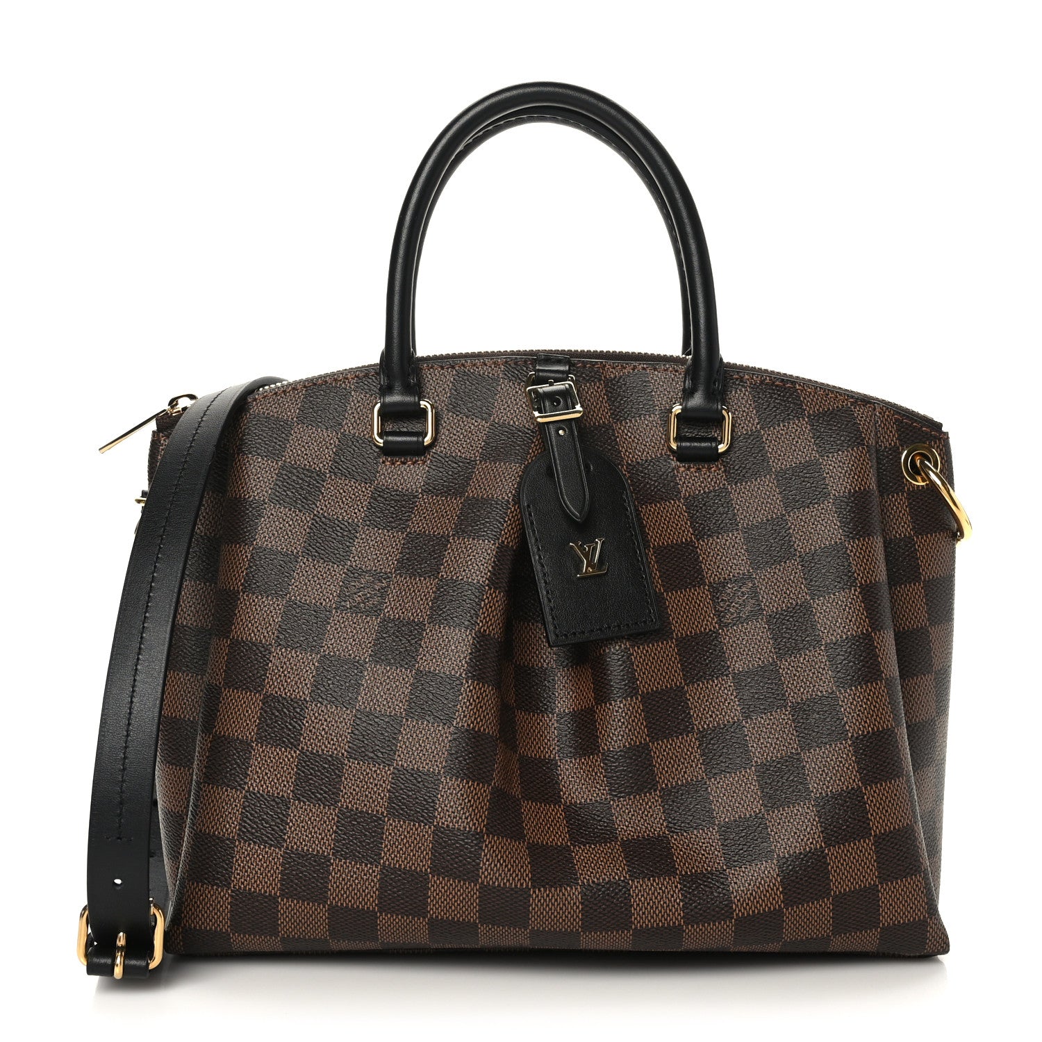 Louis Vuitton Damier Ebene Odeon Tote PM Black 1 of 8