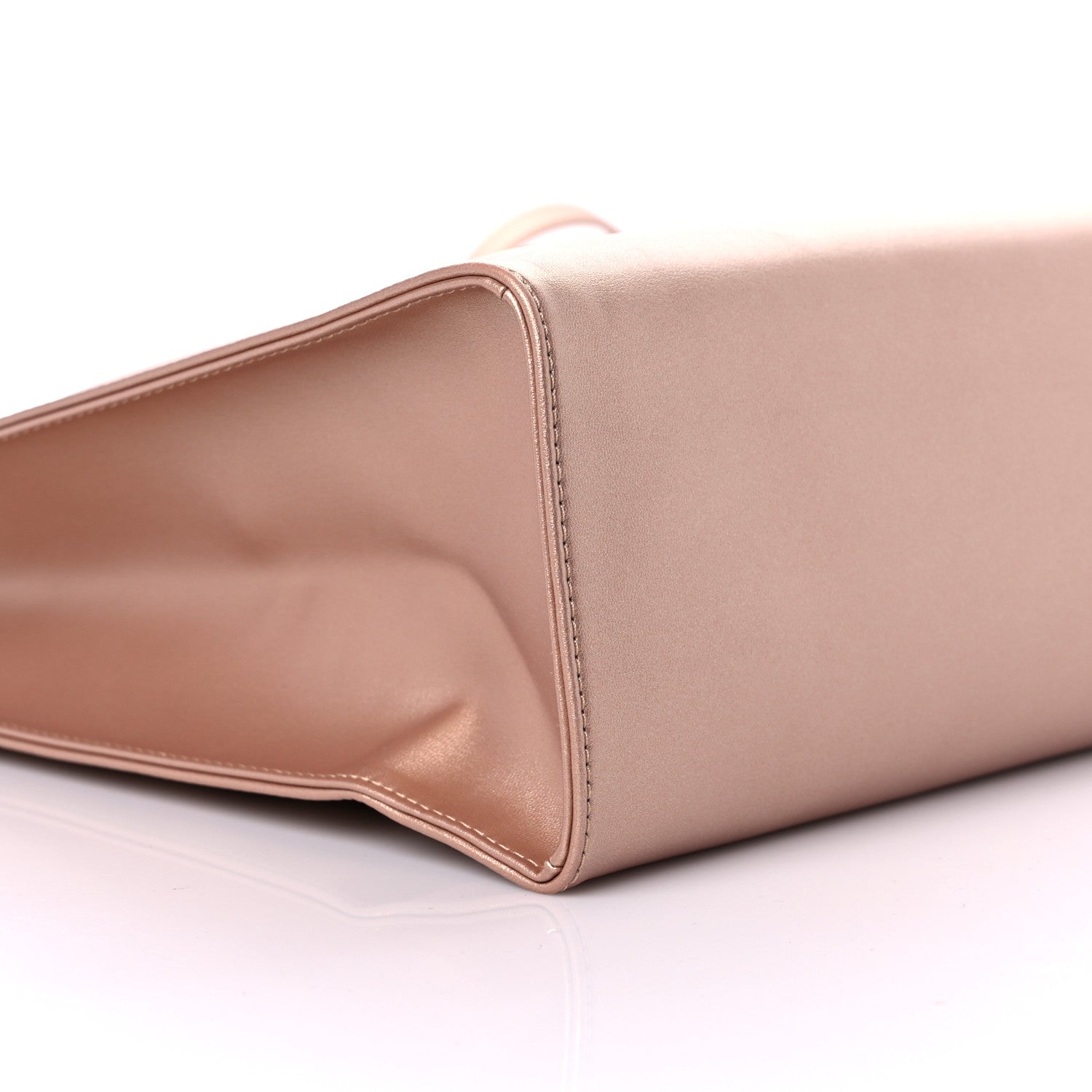 Telfar Metallic Vegan Leather Medium Shopping Bag Copper 6 of 7
