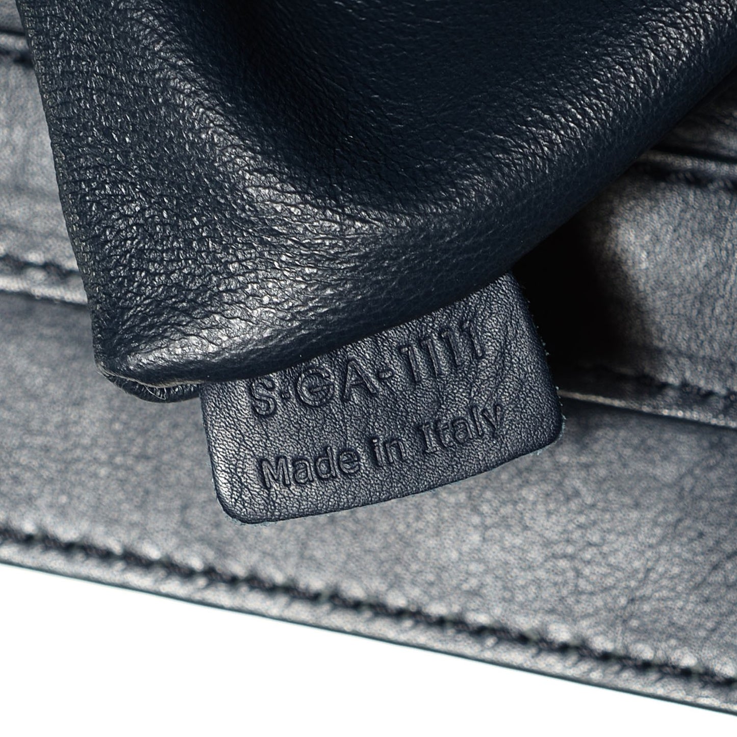 Smooth Calfskin Shoulder Luggage Navy