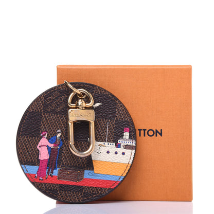 Louis Vuitton Damier Ebene 2016 Christmas Animation Bag Charm Key Ring 6 of 6
