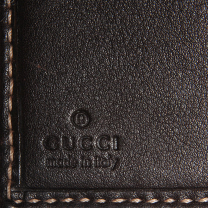 Gucci Crystal Monogram Hysteria French Wallet Dark Brown 7 of 8