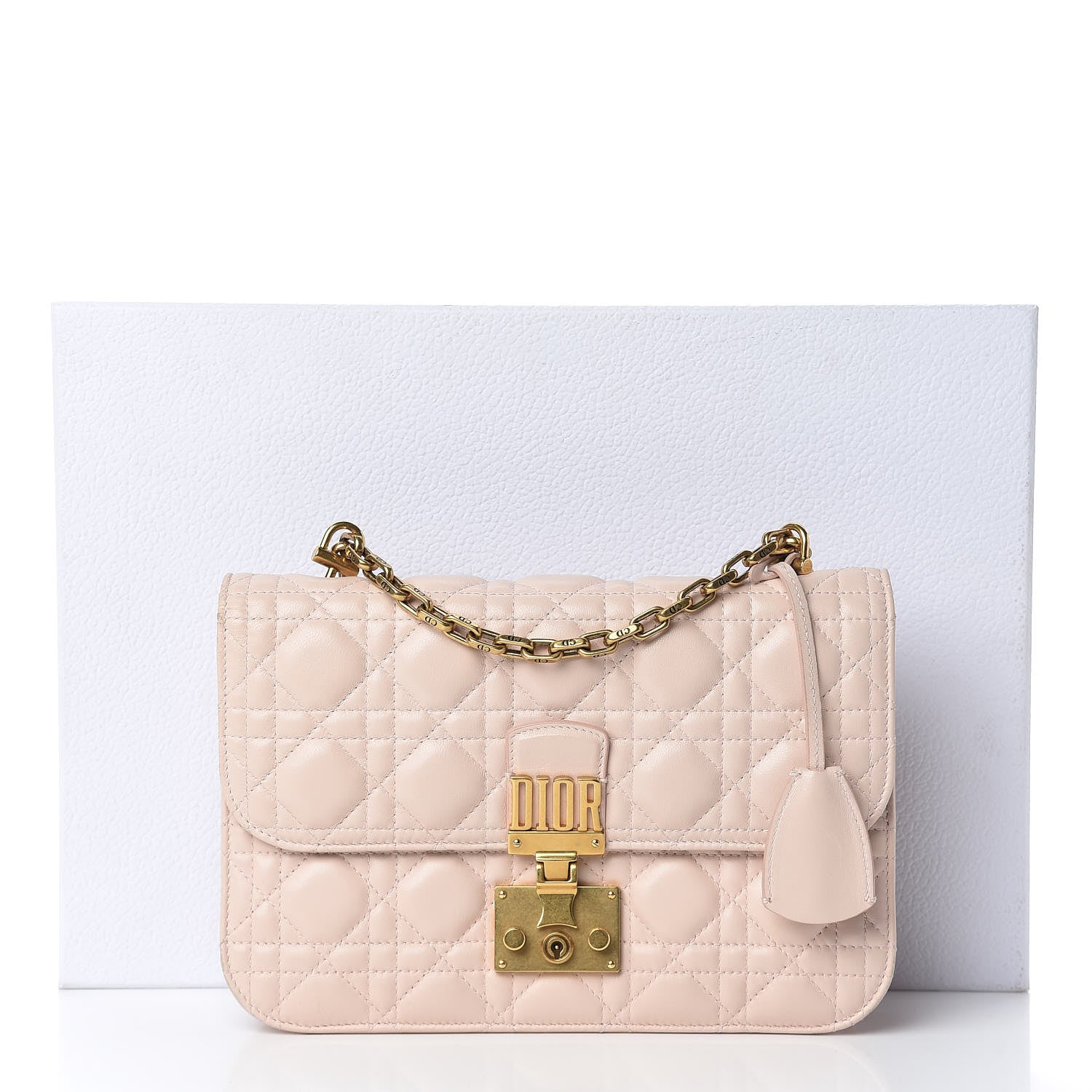 Christian Dior Lambskin Cannage Large Dioraddict Flap Rose Poudre 17 of 17