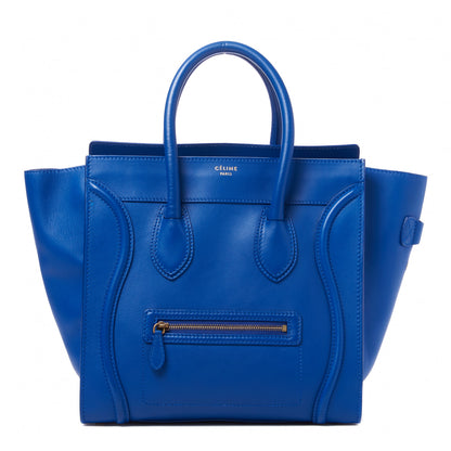 Celine Smooth Calfskin Mini Luggage Royal Blue 1 of 9