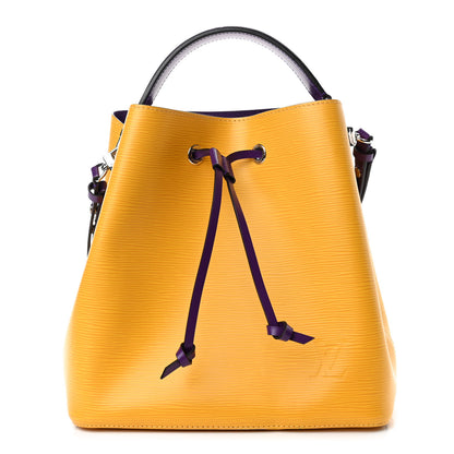 Louis Vuitton Epi NeoNoe MM Citron Violet 1 of 8