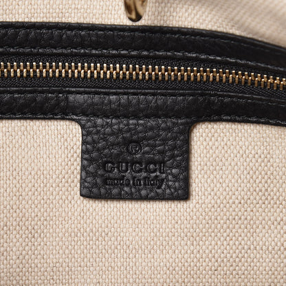 Gucci Pebbled Calfskin Medium Soho Chain Shoulder Bag Black 6 of 8