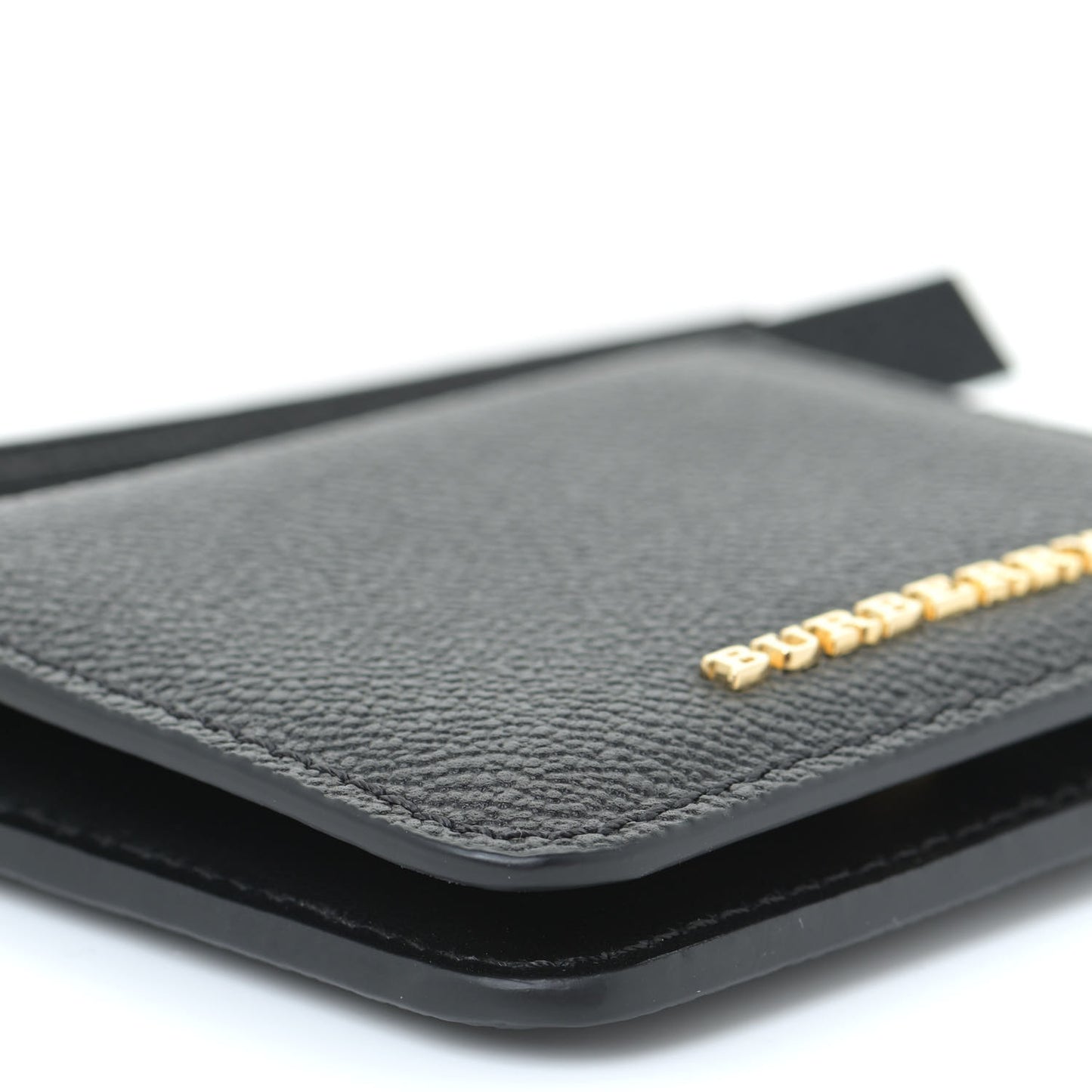 Soft Grain Calfskin Haymarket Check Camberwell Card Case Black