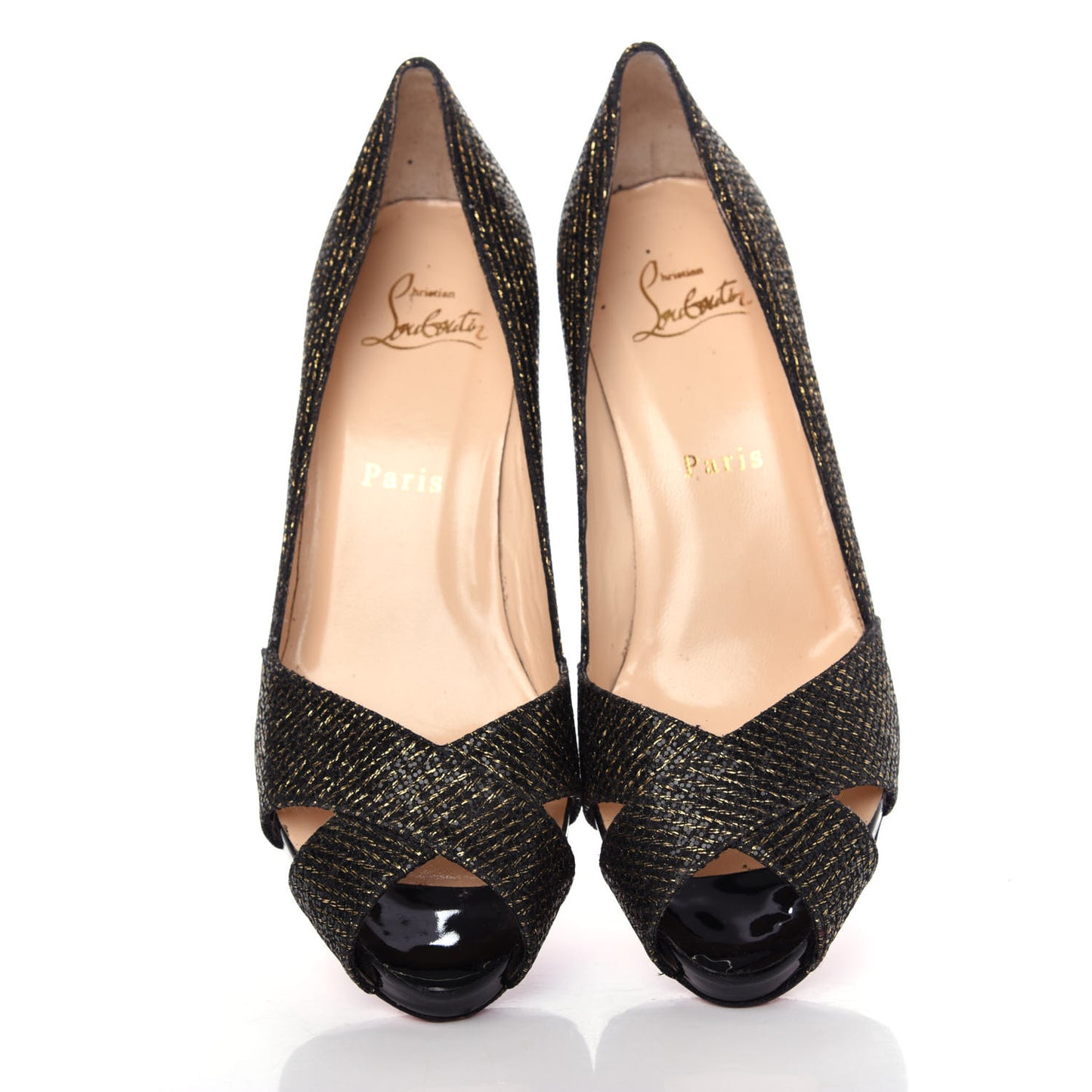 Glitter Shelley 90 Pumps 36.5 Black Gold