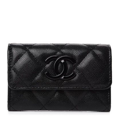 Chanel Caviar Quilted My Everything Flap Card Holder Black 1 of 8