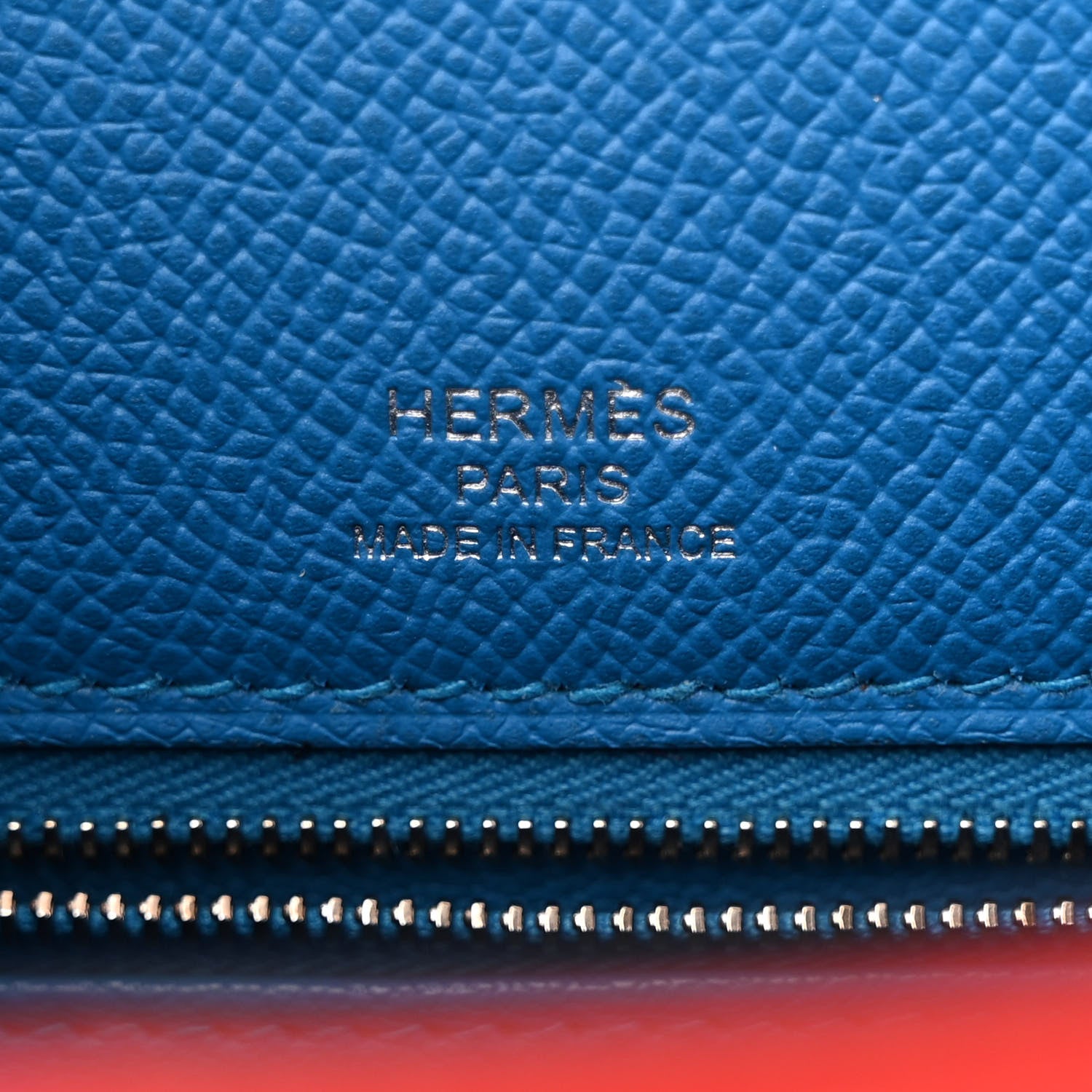 Hermes Epsom Casaque Kelly Sellier 28 Rouge Coeur Rose Extreme Bleu Zanzibar 6 of 12