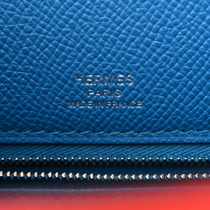 Hermes Epsom Casaque Kelly Sellier 28 Rouge Coeur Rose Extreme Bleu Zanzibar 6 of 12