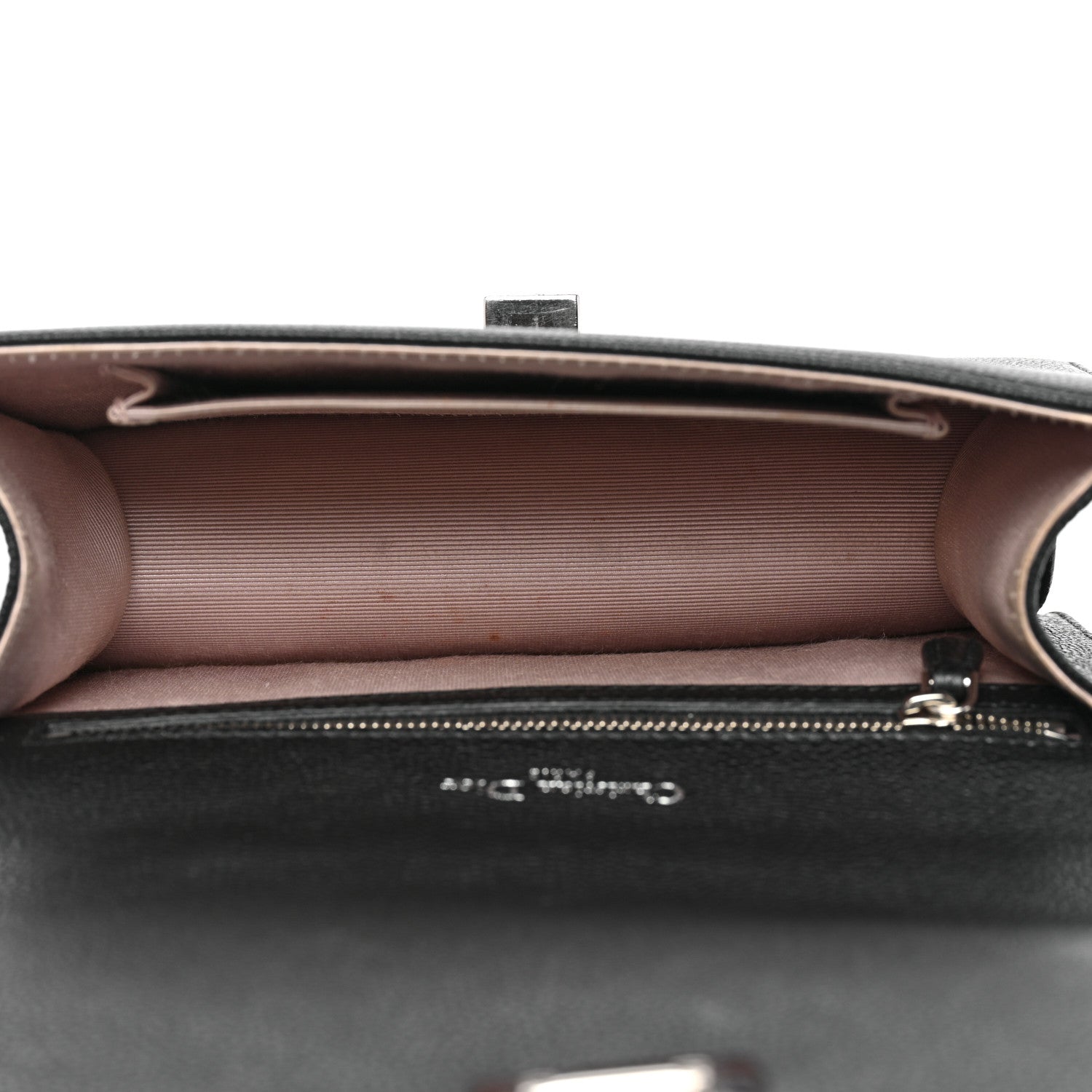 Christian Dior Grained Calfskin Small Diorama Flap Bag Black 5 of 10