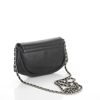 Chanel Caviar Half Moon Wallet On Chain WOC Black 3 of 8