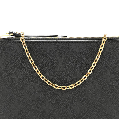 Louis Vuitton LOUIS VUITTON Empreinte Double Zip Pochette Black 8 of 10