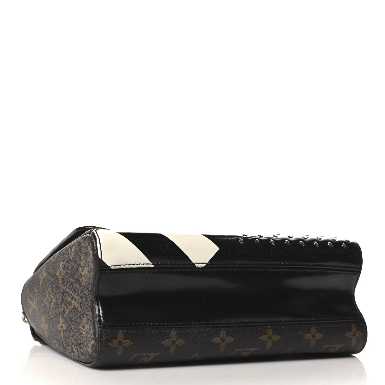Louis Vuitton Calfskin Monogram Studded Twist Shoulder Bag MM 4 of 9