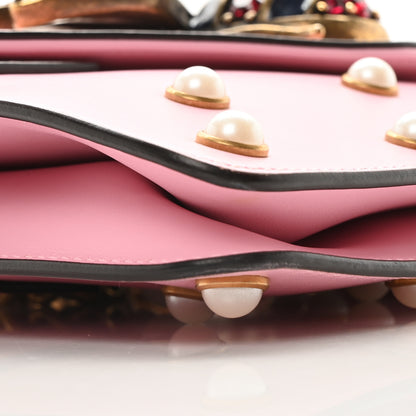 Gucci Nappa Pearl Studded Mini Queen Margaret Broadway Shoulder Bag Sugar Pink 8 of 10