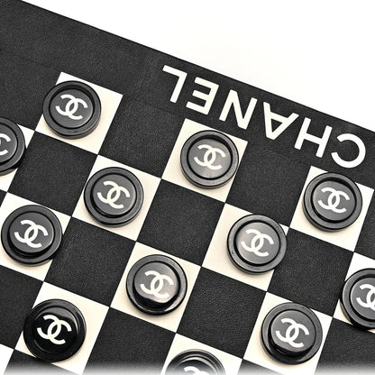 Chanel Lambskin Resin Checkerboard Black White 7 of 9