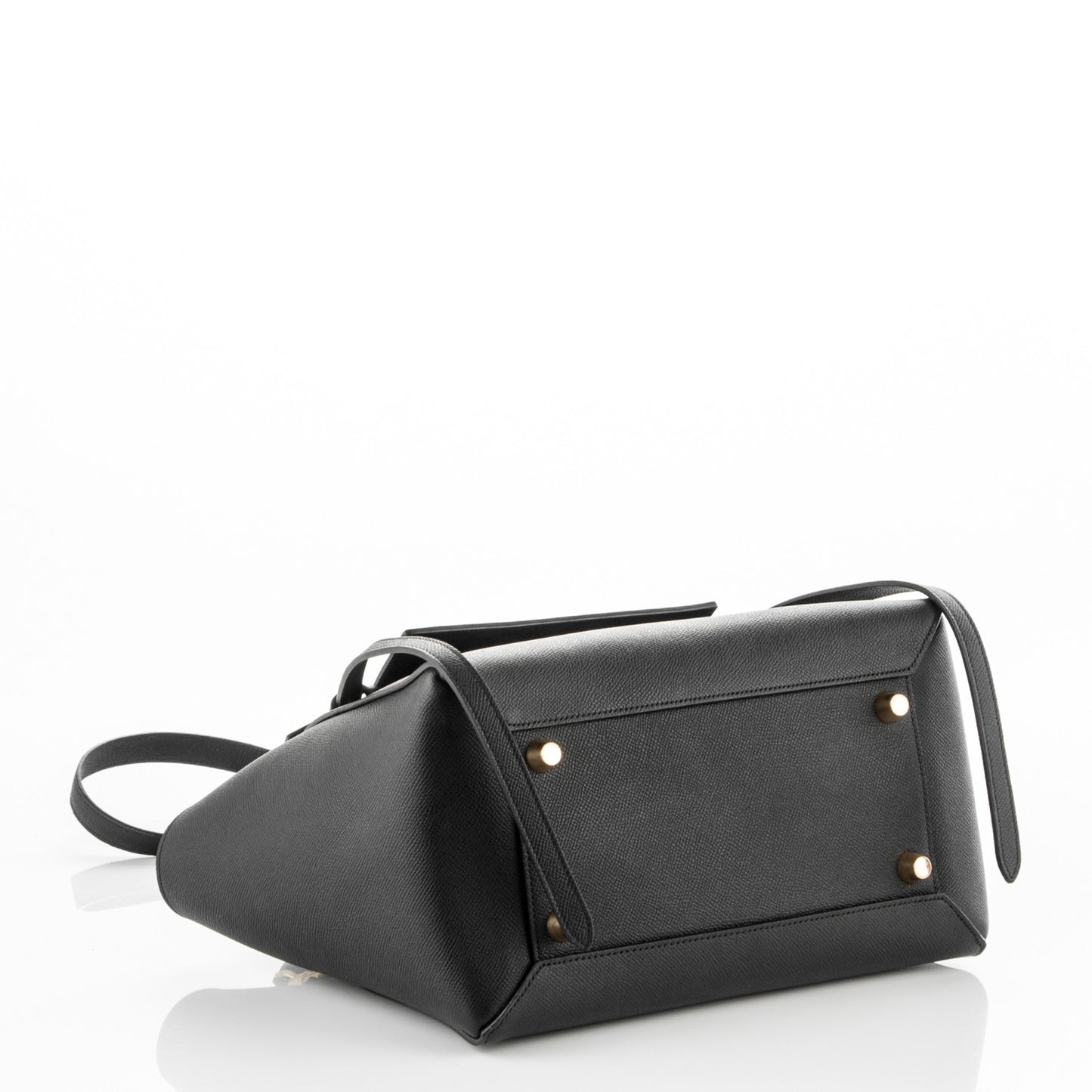 Grained Calfskin Mini Belt Bag Black