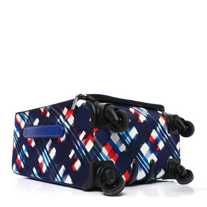 Chanel Nylon Airline Printed Coco Case Trolley Blue Red White 3 of 10