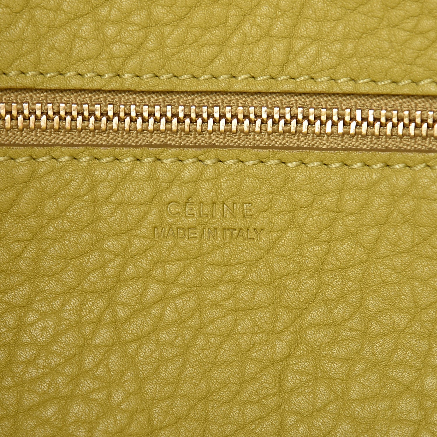 Celine Crisped Calfskin Mini Tie Knot Tote Chartreuse 7 of 11