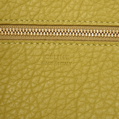 Celine Crisped Calfskin Mini Tie Knot Tote Chartreuse 7 of 11