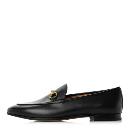Gucci Calfskin Womens Jordaan Loafers 39 Black 1 of 10
