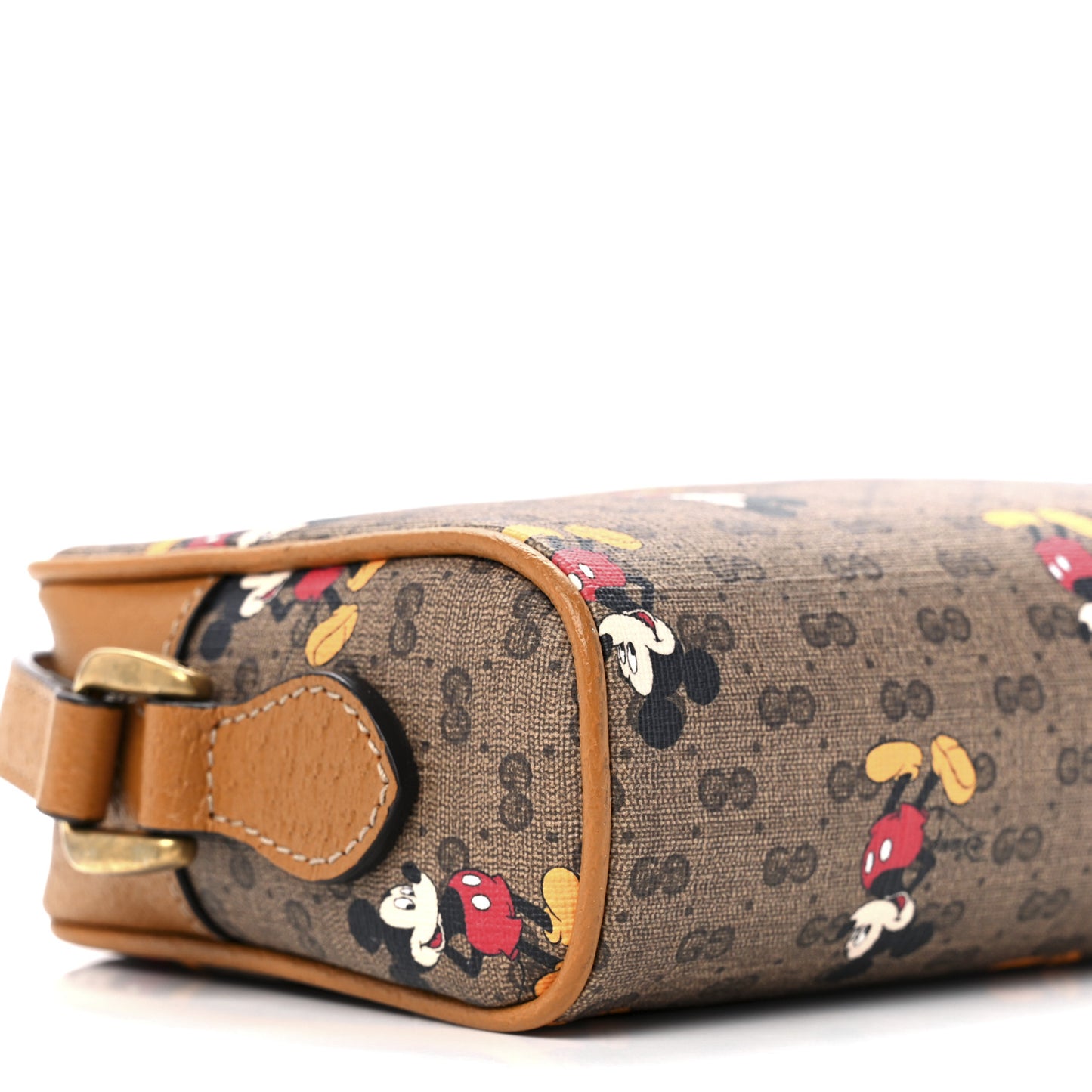 X DISNEY Mini Vintage GG Supreme Monogram Mickey Mouse Shoulder Bag Beige Vintage Sun Oil