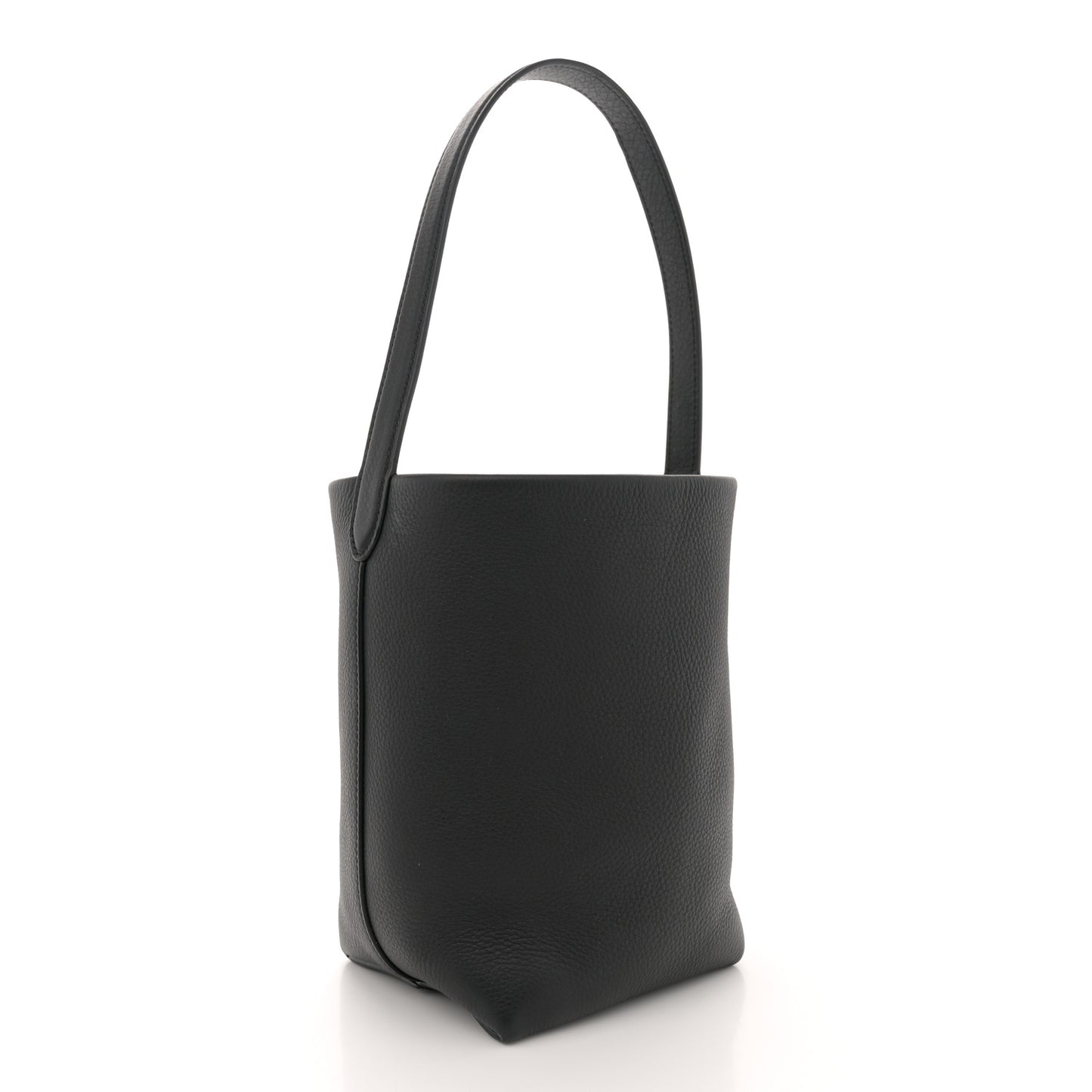 Grained Calfskin Small N/S Park Tote Black