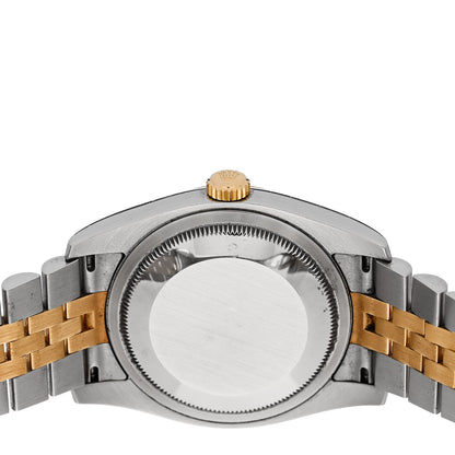 Rolex Stainless Steel 18K Yellow Gold 36mm Oyster Perpetual Datejust Watch Champagne Roman 116233 4 of 5
