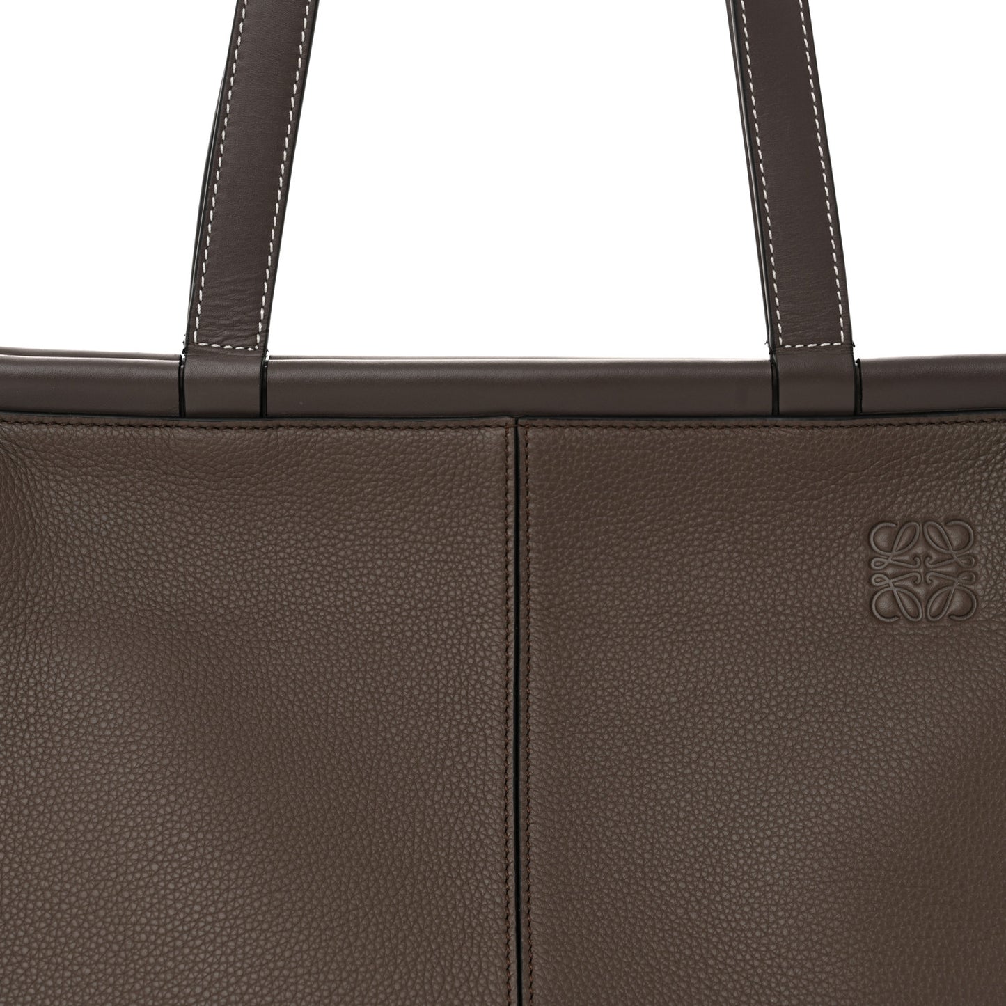 Soft Grained Calfskin Small Cushion Tote Ebony