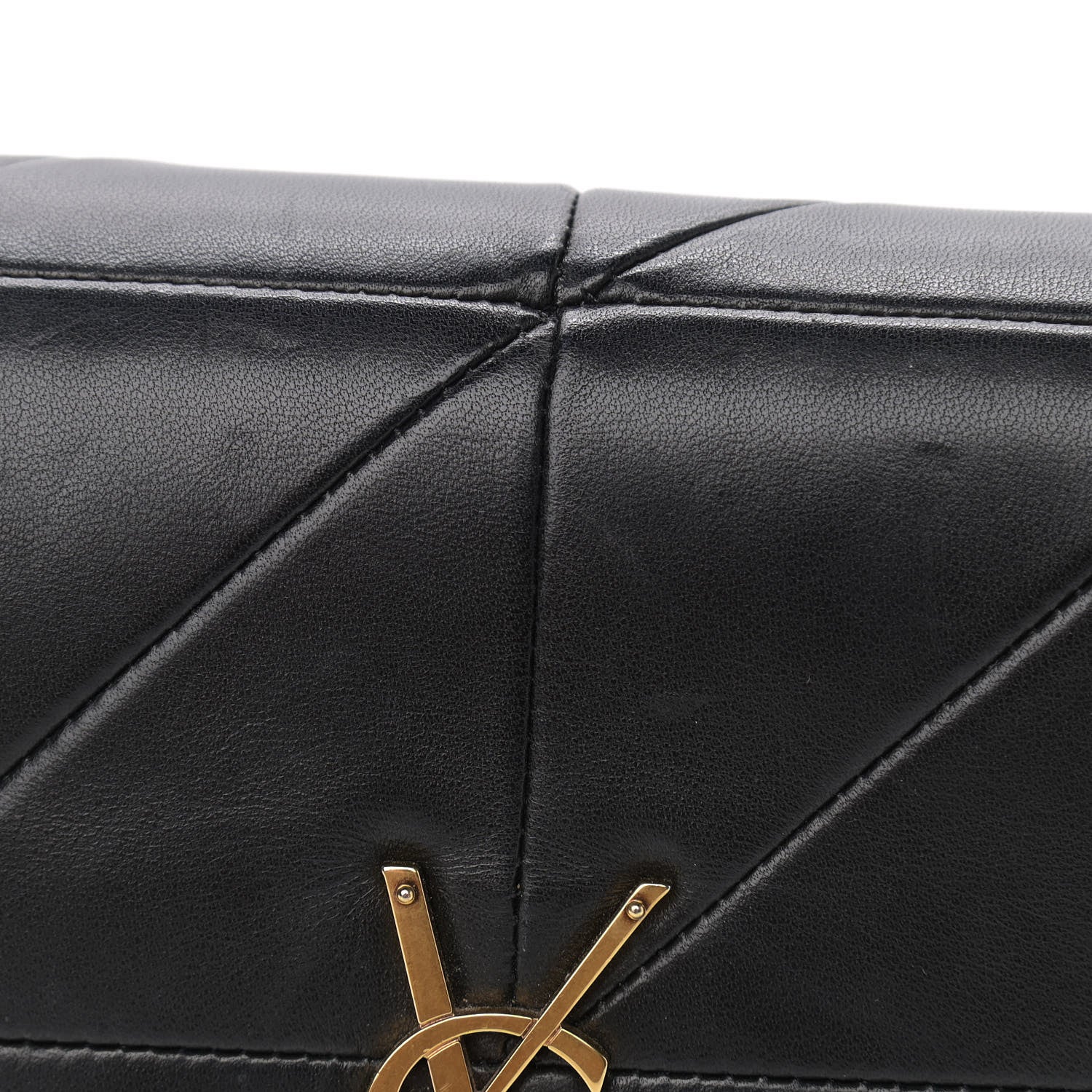 Saint Laurent Lambskin Patchwork Monogram Medium Jamie Black 12 of 13