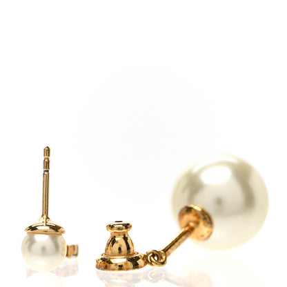 Christian Dior Crystal Pearl My ABCDior P Tribale Earring Gold 3 of 5
