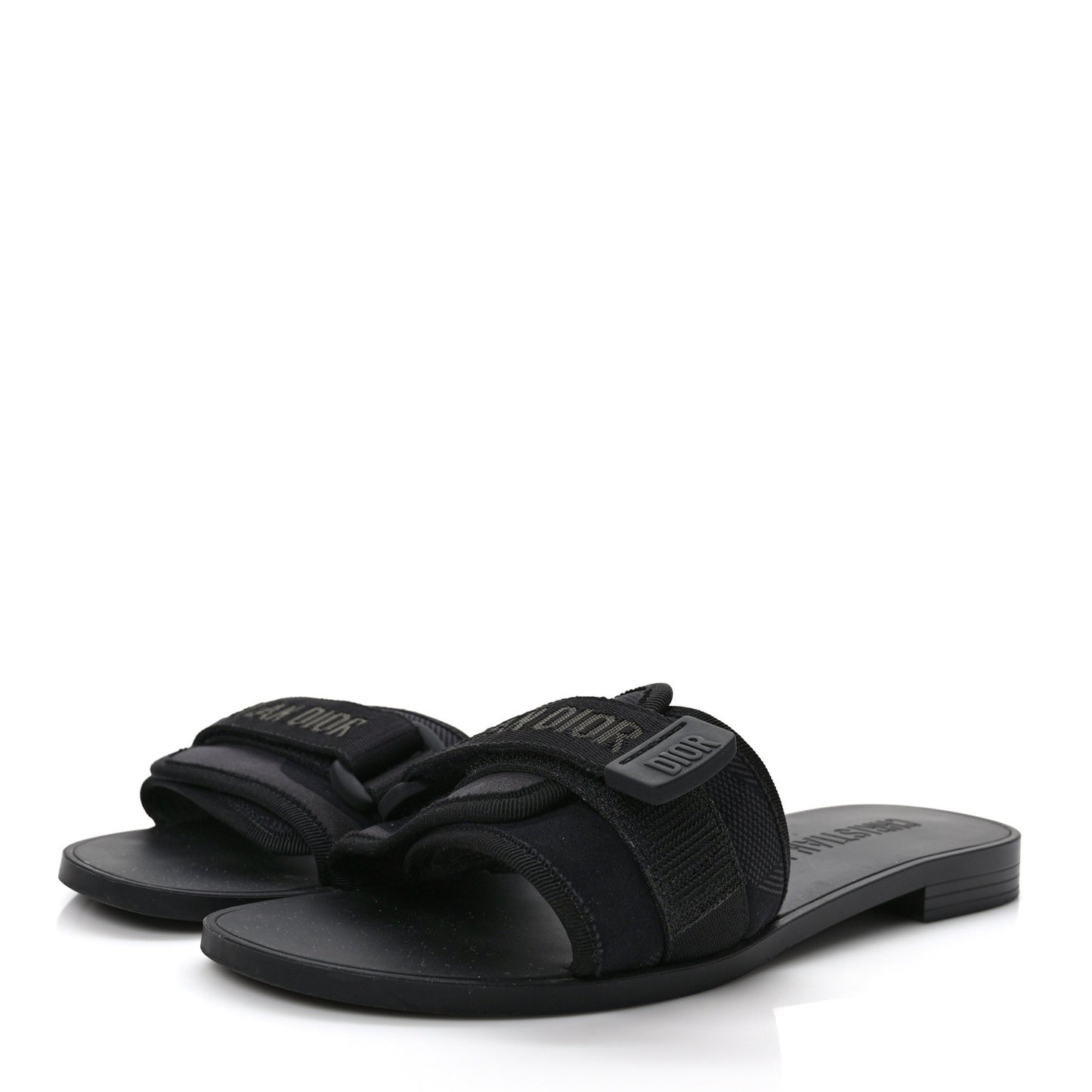 Technical Stretch Fabric Camouflage Dio(r)evolution Slide Sandals 39 Black Military