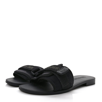 Christian Dior Technical Stretch Fabric Camouflage Dio(r)evolution Slide Sandals 39 Black Military 3 of 8