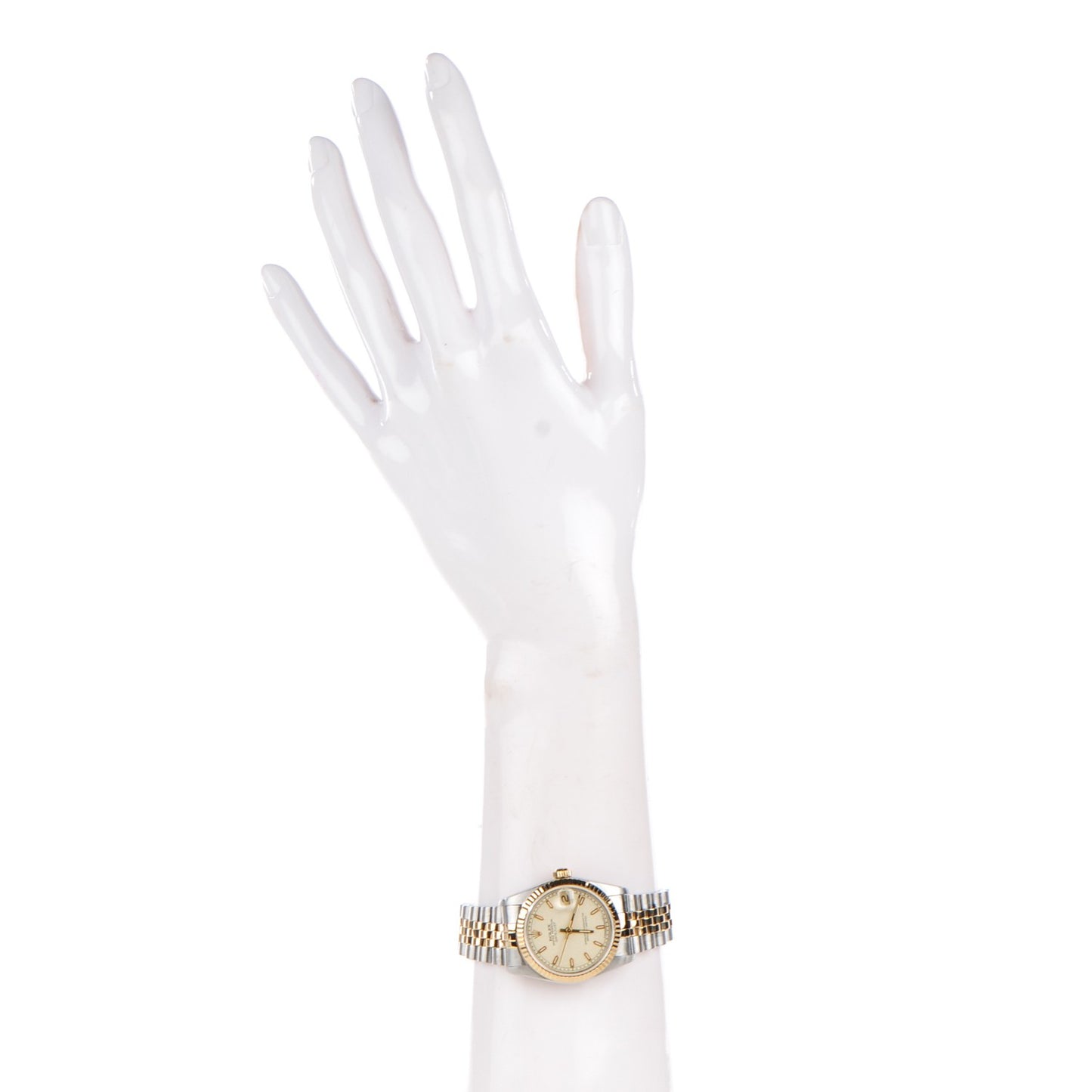 Stainless Steel 18K Yellow Gold 31mm Oyster Perpetual Datejust Watch White Jubilee 68273