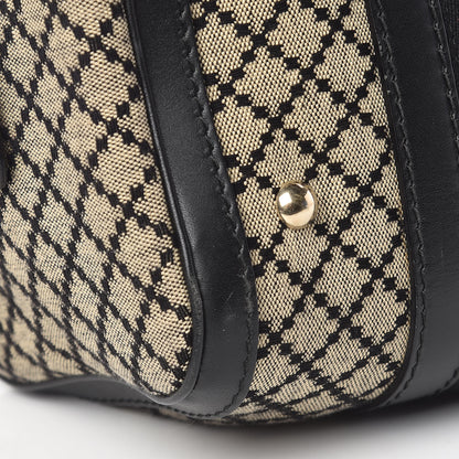 Gucci Diamante Vintage Web Small Boston Black 10 of 13