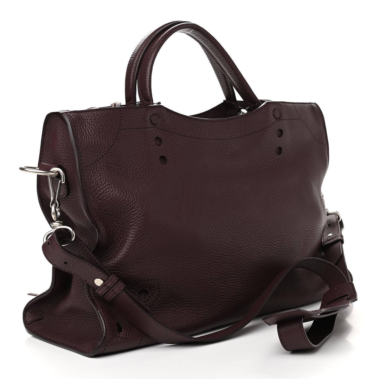 Balenciaga Veau Grana Perforated Blackout Hardware City 2 of 10