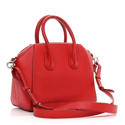 Givenchy Sugar Goatskin Mini Antigona Red 3 of 17