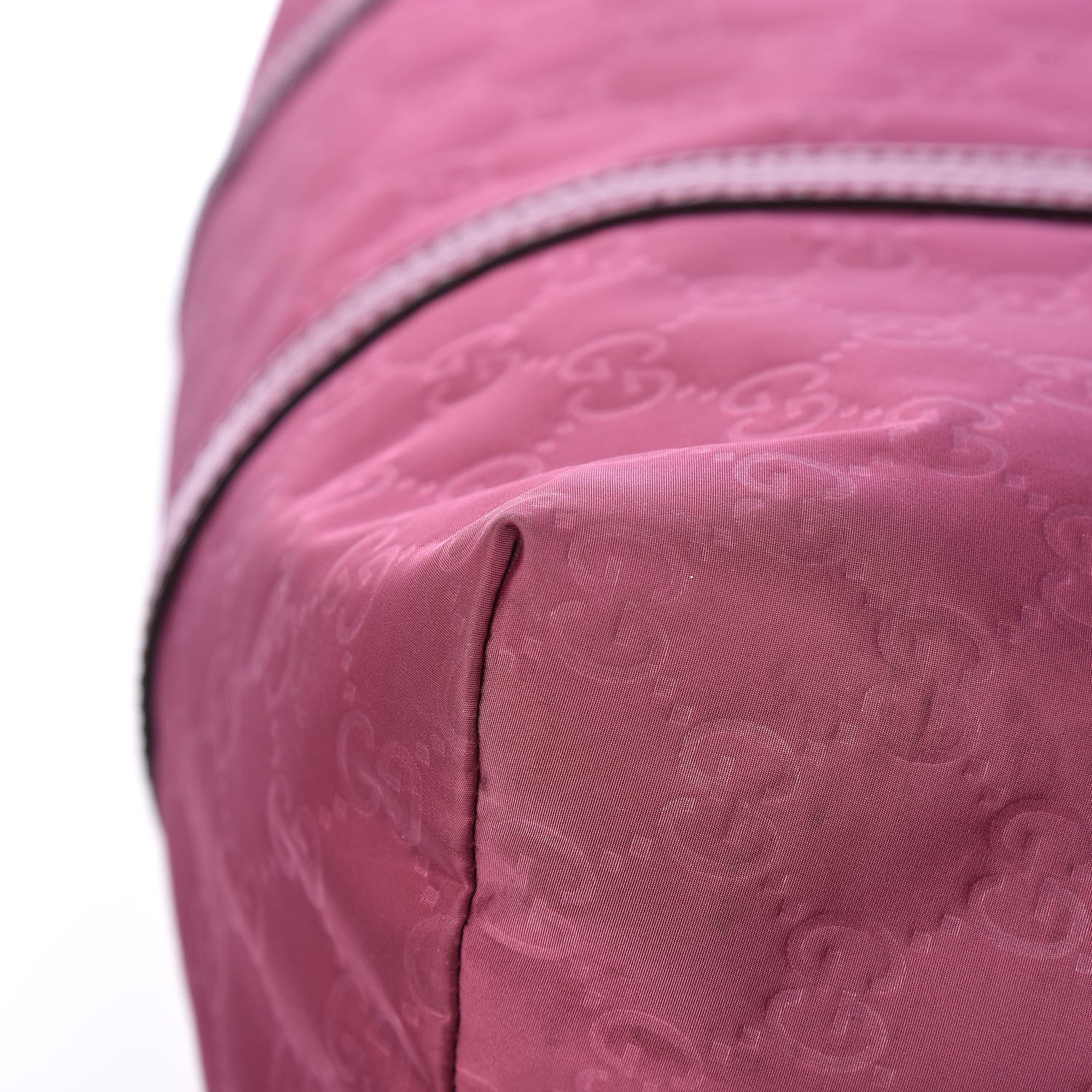 Gucci Nylon Monogram Dollar Calfskin Tote Peonia Flower 12 of 14