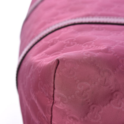 Gucci Nylon Monogram Dollar Calfskin Tote Peonia Flower 12 of 14
